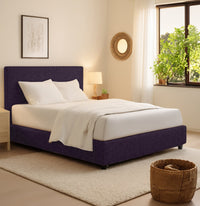 Harlow, Letto Piazza e Mezza Sfoderabile Made in Italy, Viola