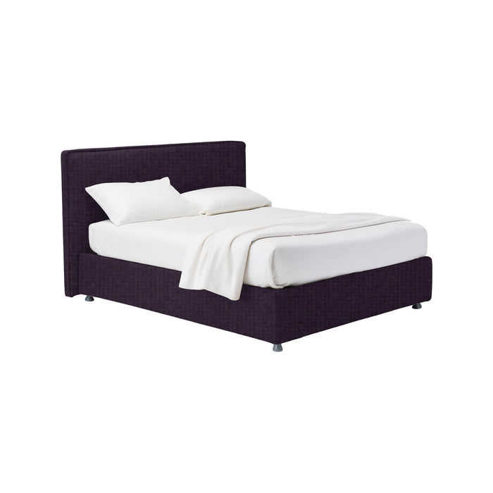 Lichfield, Letto Matrimoniale Sfoderabile Made in Italy, Viola