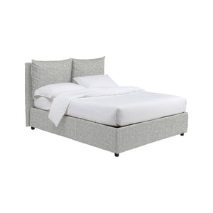 Penrith, Letto Singolo Sfoderabile Made in Italy, Grigio Chiaro