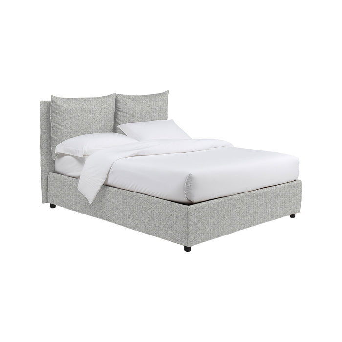 Penrith, Letto Singolo Sfoderabile Made in Italy, Grigio Chiaro