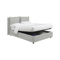Todmorden, Letto Singolo Sfoderabile Made in Italy, Grigio Chiaro