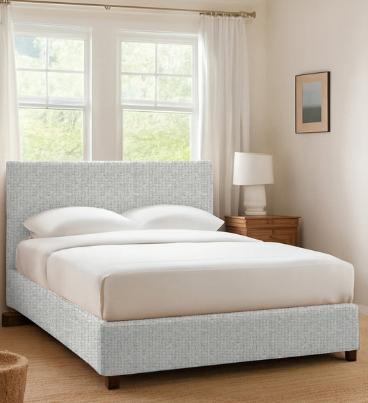 Redditch, Letto Piazza e Mezza Sfoderabile Made in Italy, Grigio Chiaro