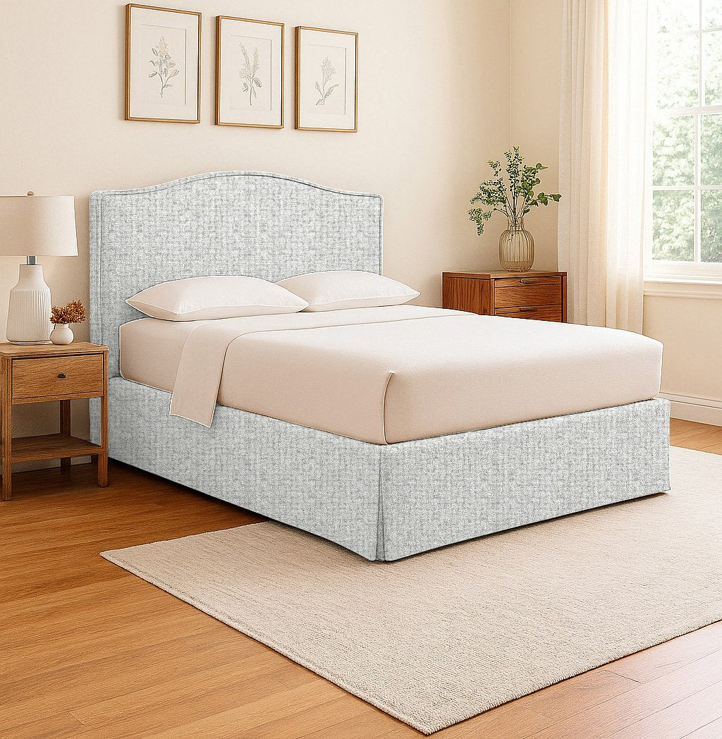 Runcorn, Letto Piazza e Mezza Sfoderabile Made in Italy, Grigio Chiaro