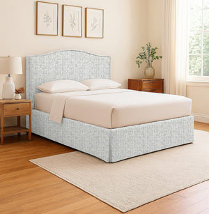 Morley, Letto Matrimoniale Sfoderabile Made in Italy, Grigio Chiaro