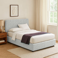 Telford, Letto Piazza e Mezza Sfoderabile Made in Italy, Grigio Chiaro