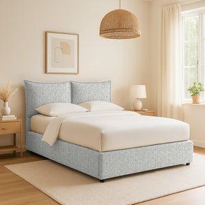 Malton, Letto Piazza e Mezza Sfoderabile Made in Italy, Grigio Chiaro