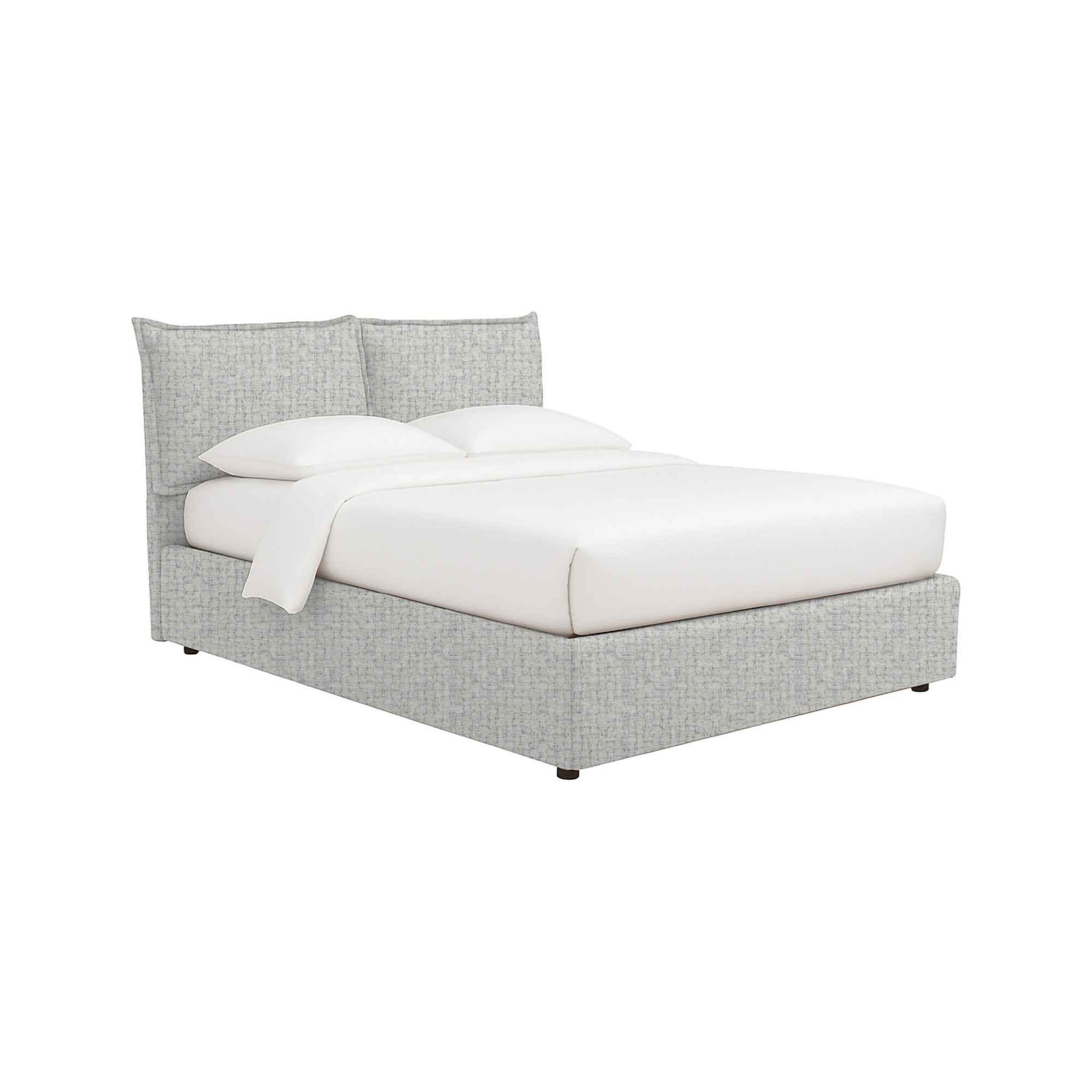 Wetherby, Letto Matrimoniale Sfoderabile Made in Italy, Grigio Chiaro
