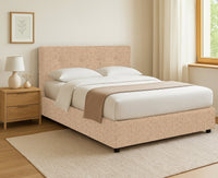 Luton, Letto Piazza e Mezza Sfoderabile Made in Italy, Beige