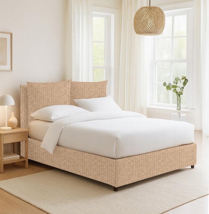 Penrith, Letto Singolo Sfoderabile Made in Italy, Beige