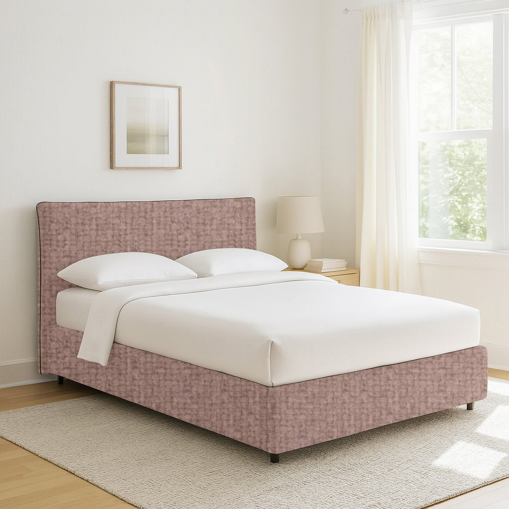 Staines, Letto Singolo Sfoderabile Made in Italy, Rosa Antico