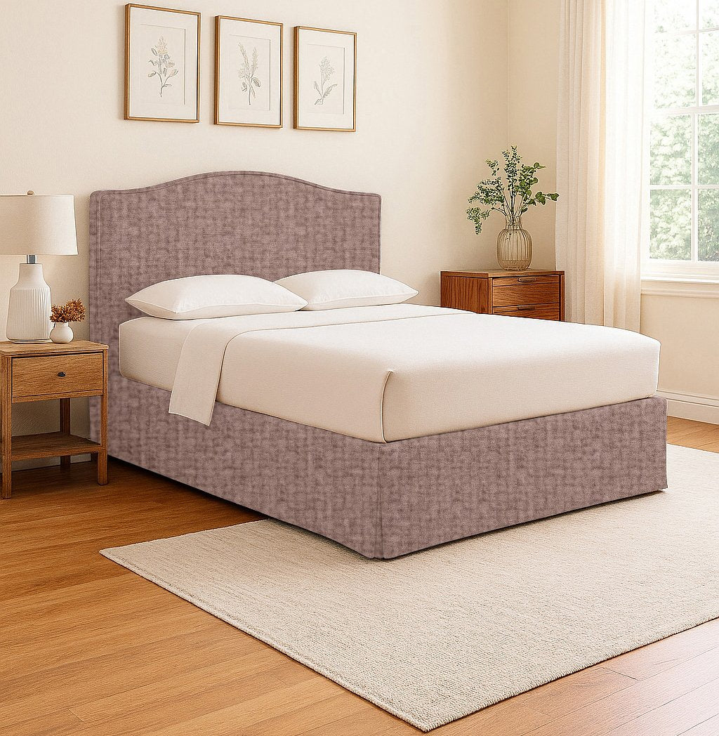 Blyth, Letto Piazza e Mezza Sfoderabile Made in Italy, Rosa Antico