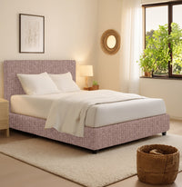 Harlow, Letto Piazza e Mezza Sfoderabile Made in Italy, Rosa Antico