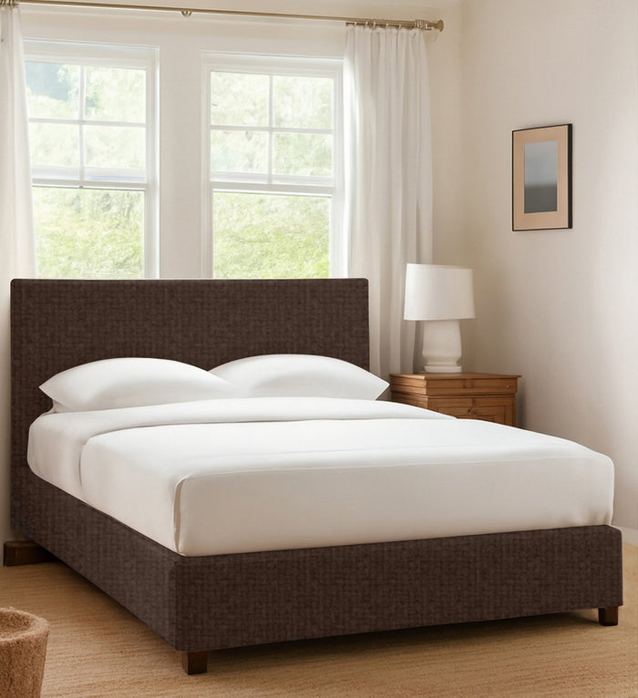 Redditch, Letto Piazza e Mezza Sfoderabile Made in Italy, Marrone