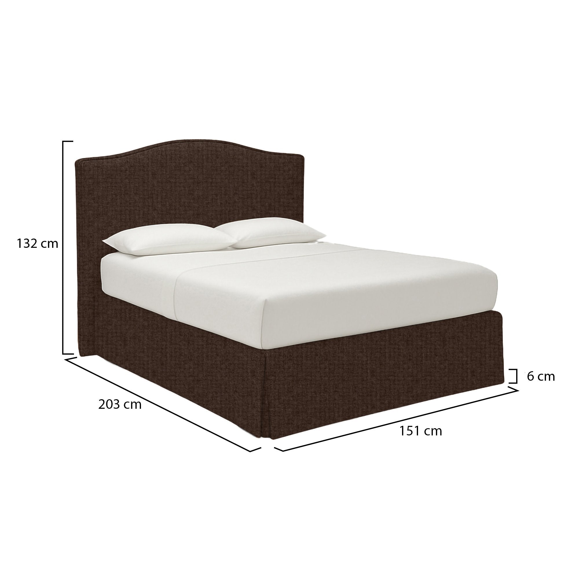 Blyth, Letto Piazza e Mezza Sfoderabile Made in Italy, Marrone