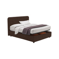 Telford, Letto Piazza e Mezza Sfoderabile Made in Italy, Marrone