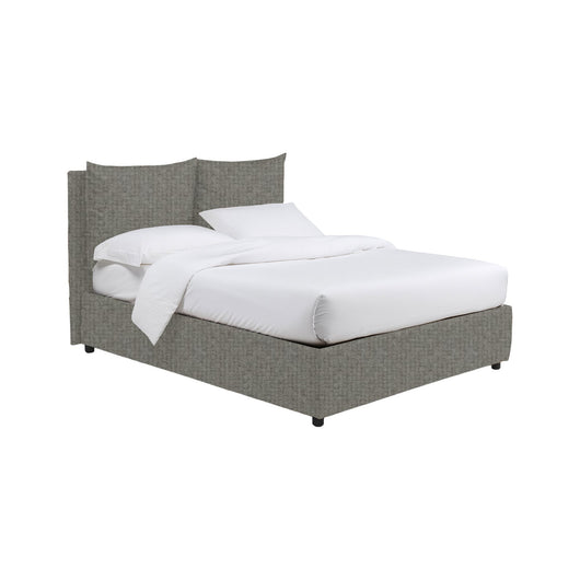 Formby, Letto Matrimoniale Sfoderabile Made in Italy, Grigio Cenere