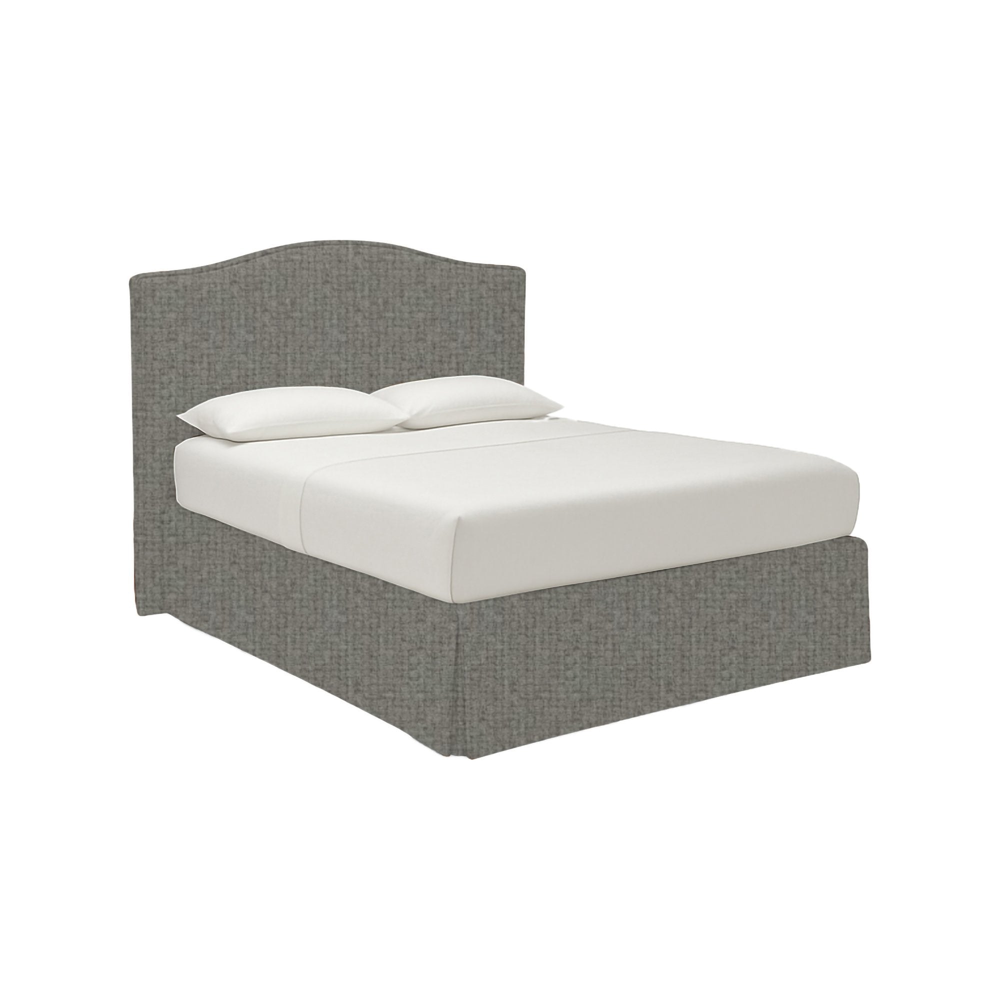 Bebington, Letto Matrimoniale Sfoderabile Made in Italy, Grigio Cenere