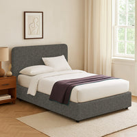 Telford, Letto Piazza e Mezza Sfoderabile Made in Italy, Grigio Tortora