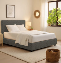 Rugby, Letto Singolo Sfoderabile Made in Italy, Grigio Tortora