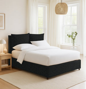 Todmorden, Letto Singolo Sfoderabile Made in Italy, Grigio Scuro