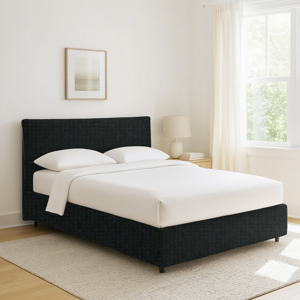 Altrincham, Letto Piazza e Mezza Sfoderabile Made in Italy, Grigio Scuro