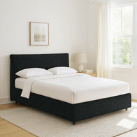 Altrincham, Letto Piazza e Mezza Sfoderabile Made in Italy, Grigio Scuro