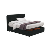 Reading, Letto Singolo Sfoderabile Made in Italy, Grigio Scuro