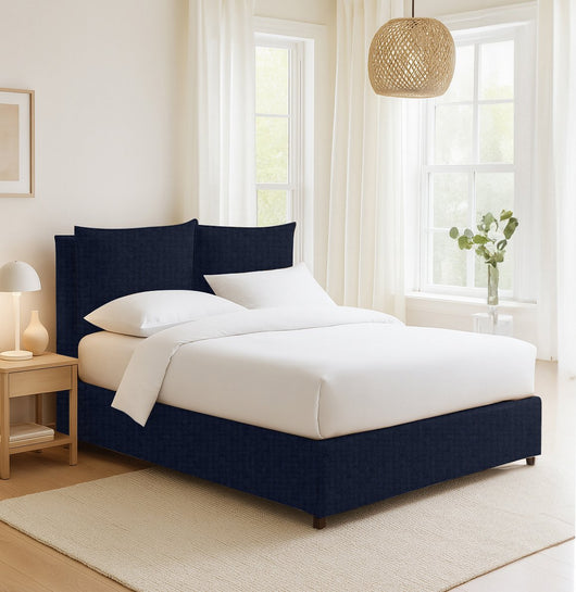 Penrith, Letto Singolo Sfoderabile Made in Italy, Viola Scuro