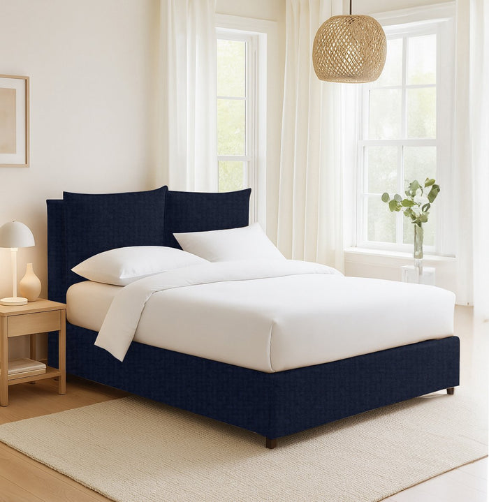 Penrith, Letto Singolo Sfoderabile Made in Italy, Viola Scuro