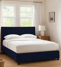 Worthing, Letto Matrimoniale Sfoderabile Made in Italy, Viola Scuro