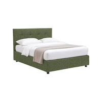 Ripon, Letto Singolo Sfoderabile Made in Italy, Verde
