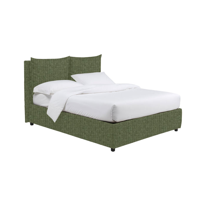 Falmouth, Letto Piazza e Mezza Sfoderabile Made in Italy, Verde