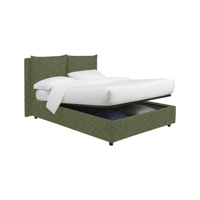 Formby, Letto Matrimoniale Sfoderabile Made in Italy, Verde