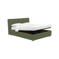 Crewe, Letto Matrimoniale Sfoderabile Made in Italy, Verde