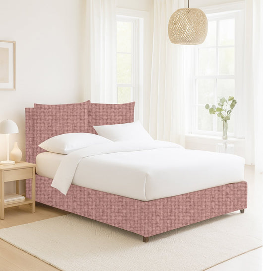 Penrith, Letto Singolo Sfoderabile Made in Italy, Rosa