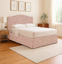 Morley, Letto Matrimoniale Sfoderabile Made in Italy, Rosa
