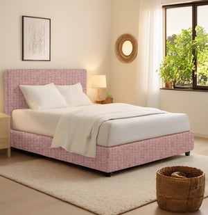 Rugby, Letto Singolo Sfoderabile Made in Italy, Rosa