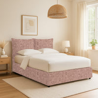 Malton, Letto Piazza e Mezza Sfoderabile Made in Italy, Rosa