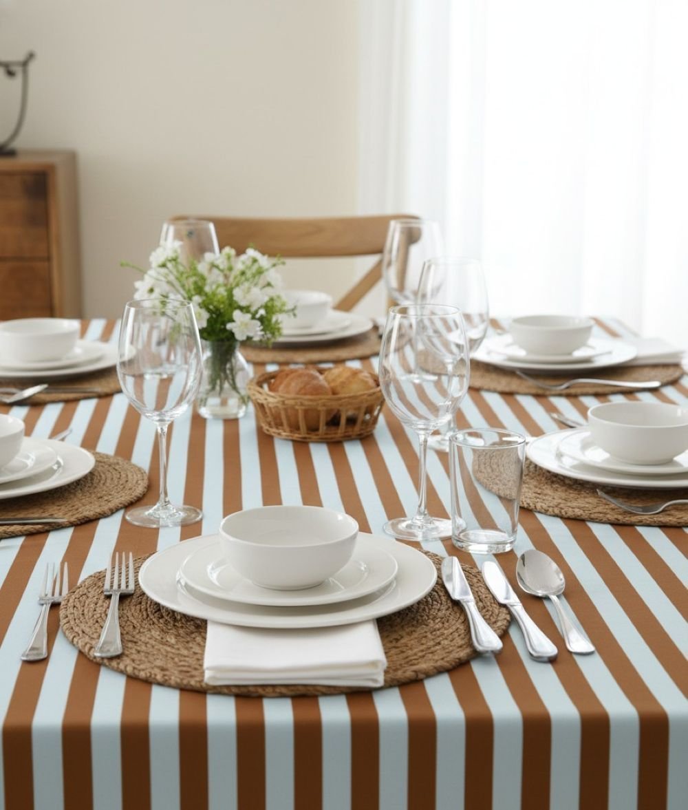 Funambola, Tovaglia Lavabile, Azzurro