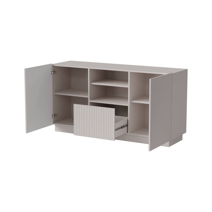 Madia Serchio, Credenza 4 Ripiani, 150x40x78h cm Beige
