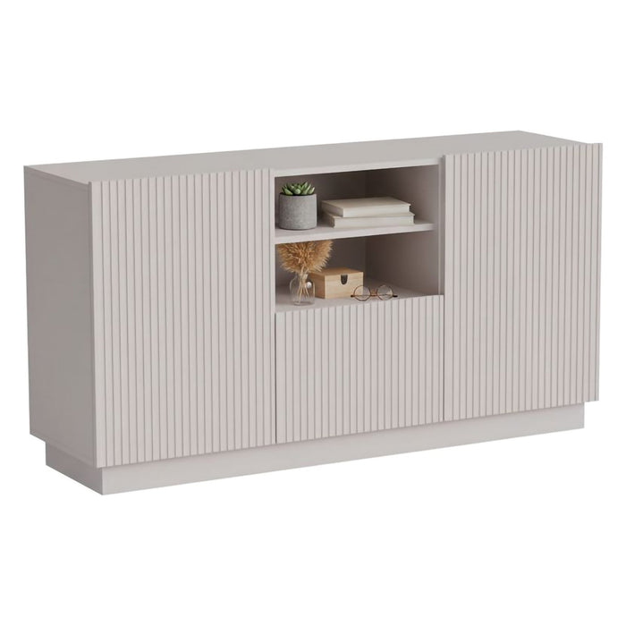 Madia Serchio, Credenza 4 Ripiani, 150x40x78h cm Beige
