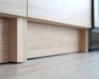 Cucina completa Teano, Set compatto e funzionale con ante e cassetto, Rovere