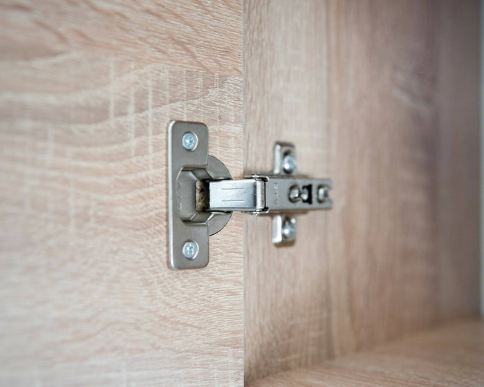 Cucina completa Urzulei, Set compatto e funzionale con ante e cassetto, Rovere