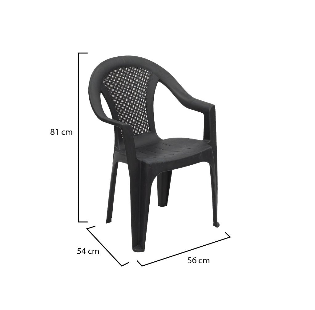 Serchio, Sedia da Esterno una Sedia Made in Italy, Grigio Antracite