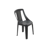 Miniat, Sedia da Esterno una Sedia Made in Italy, Grigio Antracite