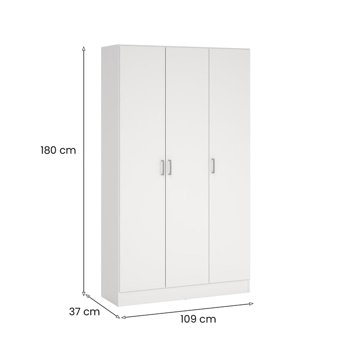 Vado, Armadio Multiuso Grande 4 Ripiani, 103.8x180h cm Bianco