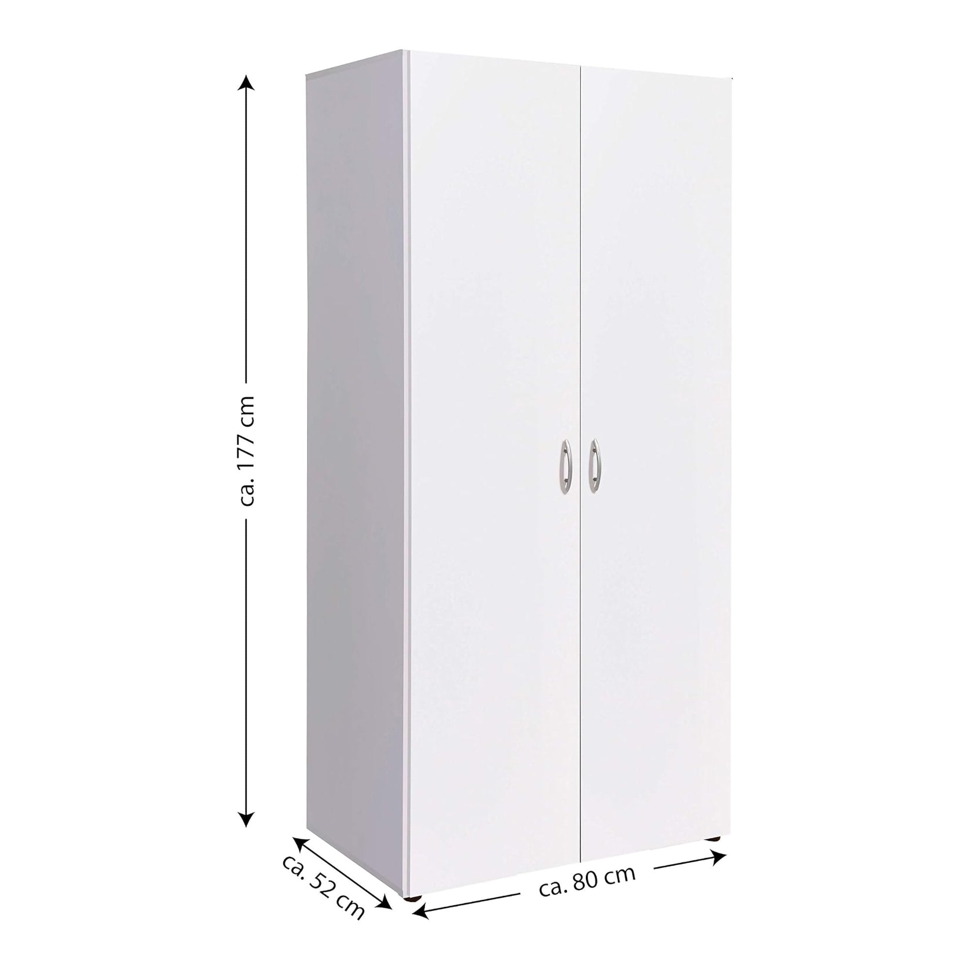 Guardaroba 2 ante Istrana, Bianco