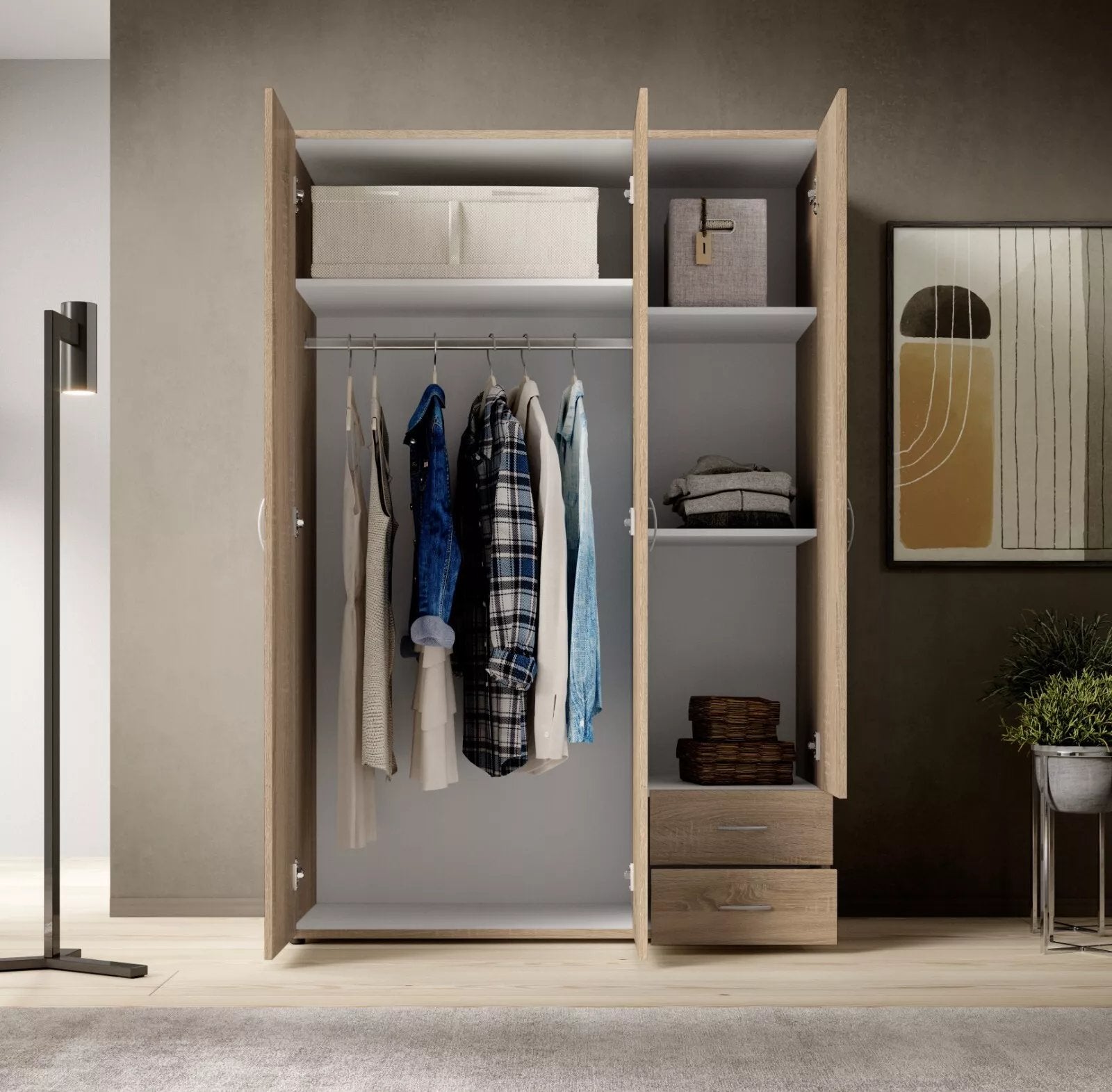 Guardaroba 3 ante Toce, Rovere