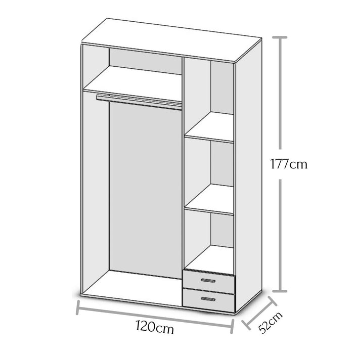 Guardaroba 3 ante Toce, Rovere