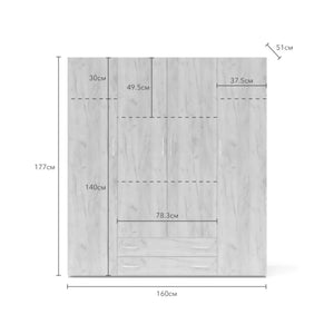 Guardaroba grande Vigonza, Rovere